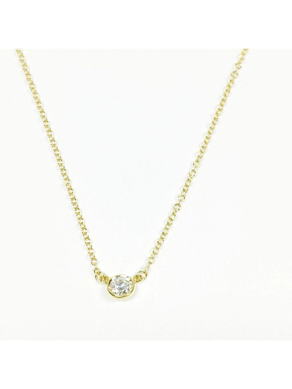 Tiffany and Co. Necklace By the yard Peretti Natural Diamond Gold 599-052625